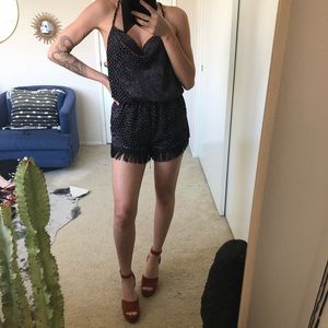 Vintage velvet romper
